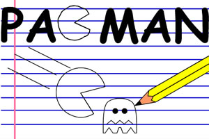 Pacman getekend